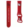 Hello Kitty Universal Σιλικόνης Βραχιόλι HKUWMSCHBLR Κόκκινο Κεφάλι Kitty 20mm
