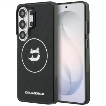 Karl Lagerfeld IML Repeated Choupette Θήκη MagSafe για Samsung Galaxy S26 Ultra, Μαύρο