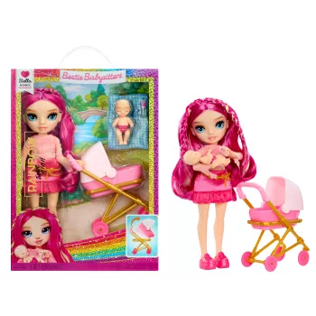MGA Rainbow High Jr High Babysitters Κούκλα Μόδας - Stella Monroe, 23 cm Πλήρως Κινούμενη Συλλεκτική Κούκλα με Αξεσουάρ Babysitting