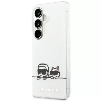 Karl Lagerfeld IML Peekaboo Karl & Choupette Θήκη MagSafe για Samsung Galaxy S26, Διάφανο