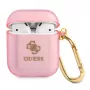 GUESS Glitter Collection Προστατευτική θήκη για Apple AirPods 1/2 - Ροζ