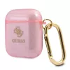 GUESS Glitter Collection Προστατευτική θήκη για Apple AirPods 1/2 - Ροζ