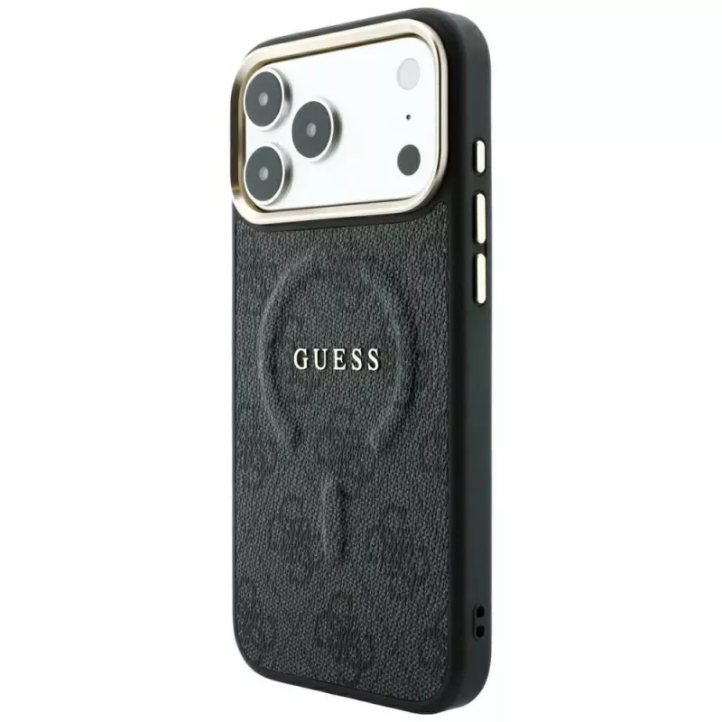 GUESS Embossed 4G Classic Θήκη MagSafe για iPhone 17 Pro Max / 18 Pro Max - Μαύρο