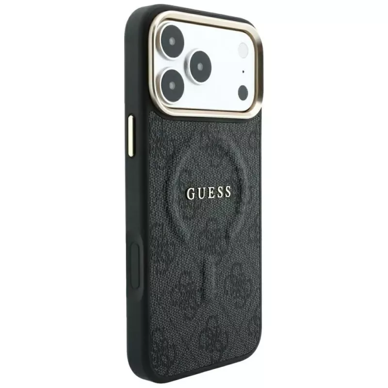 GUESS Embossed 4G Classic Θήκη MagSafe για iPhone 17 Pro Max / 18 Pro Max - Μαύρο