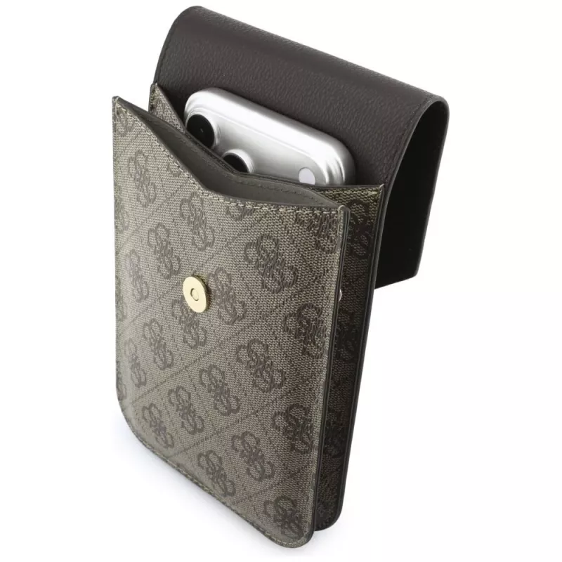 GUESS Graines 4G & Classic Logos Θήκη τηλεφώνου Καφέ