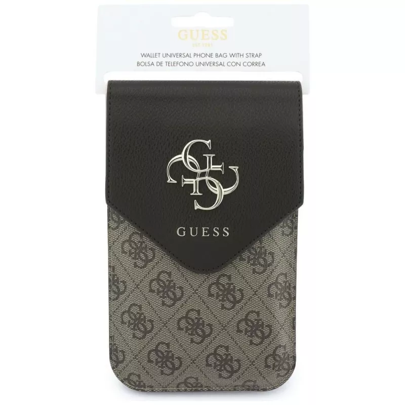 GUESS Graines 4G & Classic Logos Θήκη τηλεφώνου Καφέ