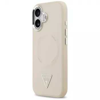 GUESS Triangle Logo Θήκη MagSafe για iPhone 17 – Μπεζ