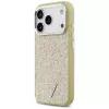 GUESS Glitter Triangle Logo Θήκη MagSafe για iPhone 17 Pro - Χρυσό
