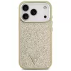 GUESS Glitter Triangle Logo Θήκη MagSafe για iPhone 17 Pro - Χρυσό