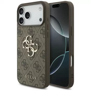 GUESS 4G Big Logo Θήκη για iPhone 17 Pro Max / 18 Pro Max - Καφέ