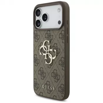 GUESS 4G Big Logo Θήκη για iPhone 17 Pro Max / 18 Pro Max - Καφέ
