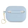 Guess GUAPLSCHSB Θήκη AirPods Pro Μπλε Σιλικόνη Charm Heart Collection