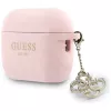 GUESS Θήκη σιλικόνης 4G Charm για AirPods Pro 3, Ροζ