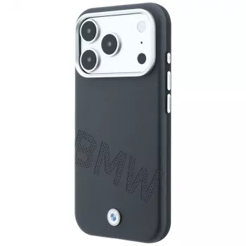 BMW Sign Inclined Deboss Letters Θήκη MagSafe για iPhone 18 Pro / 17 Pro - Γκρι
