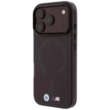BMW M IML Frosted Metal Logo & Trims Θήκη MagSafe για iPhone 18 Pro / 17 Pro - Βουργουνδί