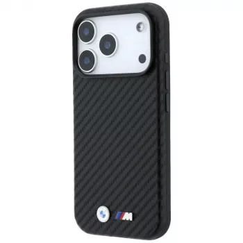 BMW M Carbon Metal Logo Θήκη MagSafe για iPhone 18 Pro Max / 17 Pro Max - Μαύρο
