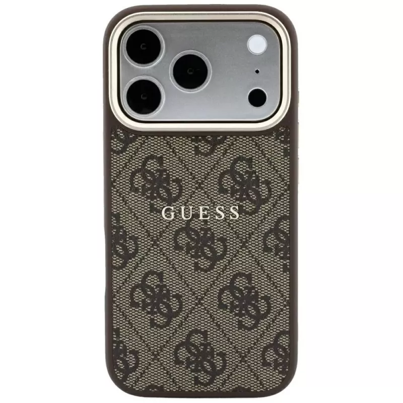 GUESS Embossed 4G Classic MagSafe θήκη για iPhone 17 Pro Max / 18 Pro Max - Καφέ