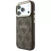 GUESS Embossed 4G Classic MagSafe θήκη για iPhone 17 Pro / 18 Pro - Καφέ