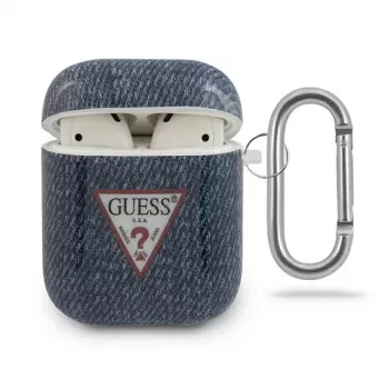 GUESS GUACA2TPUJULDB Θήκη AirPods 1/2 Σκούρο μπλε Jeans Collection