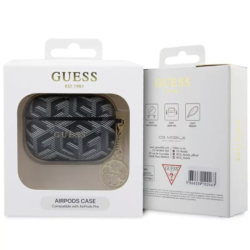 GUESS GCube Charm Θήκη AirPods Pro - Μαύρη