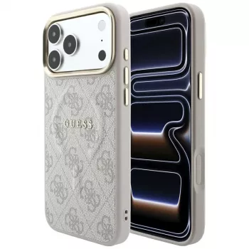 GUESS Embossed 4G Classic MagSafe θήκη για iPhone 17 Pro / 18 Pro - Ροζ