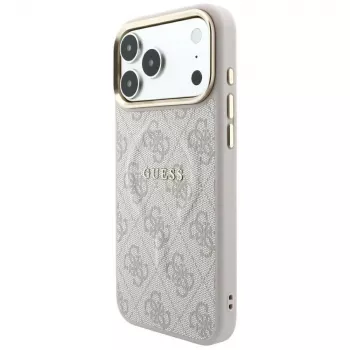 GUESS Embossed 4G Classic MagSafe θήκη για iPhone 17 Pro / 18 Pro - Ροζ