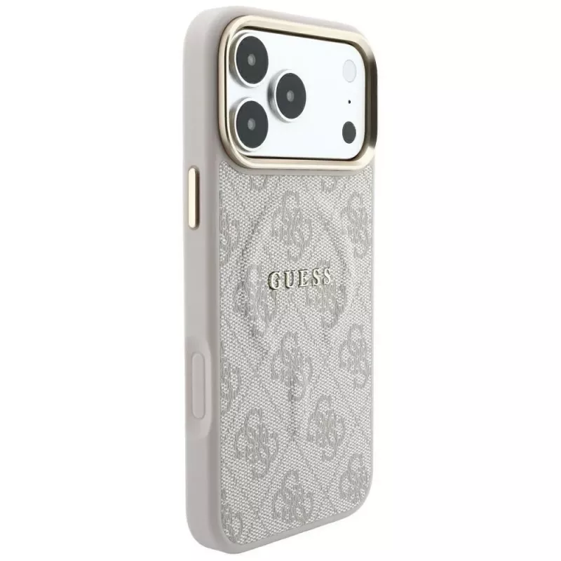 GUESS Embossed 4G Classic MagSafe θήκη για iPhone 17 Pro / 18 Pro - Ροζ