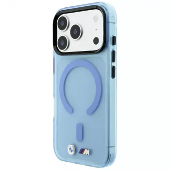BMW M IML Frosted Θήκη με μεταλλικό λογότυπο & MagSafe για iPhone 18 Pro Max / 17 Pro Max - Μπλε