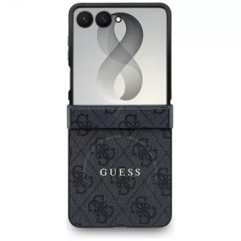 GUESS 4G Classic MagSafe θήκη για Samsung Galaxy Z Flip8 - Μαύρη