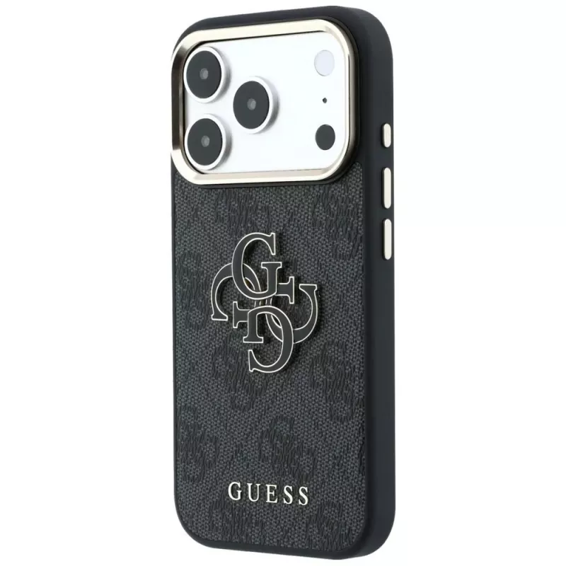 GUESS 4G & Big Resin Logo Θήκη για iPhone 17 Pro Max / 18 Pro Max - Μαύρη
