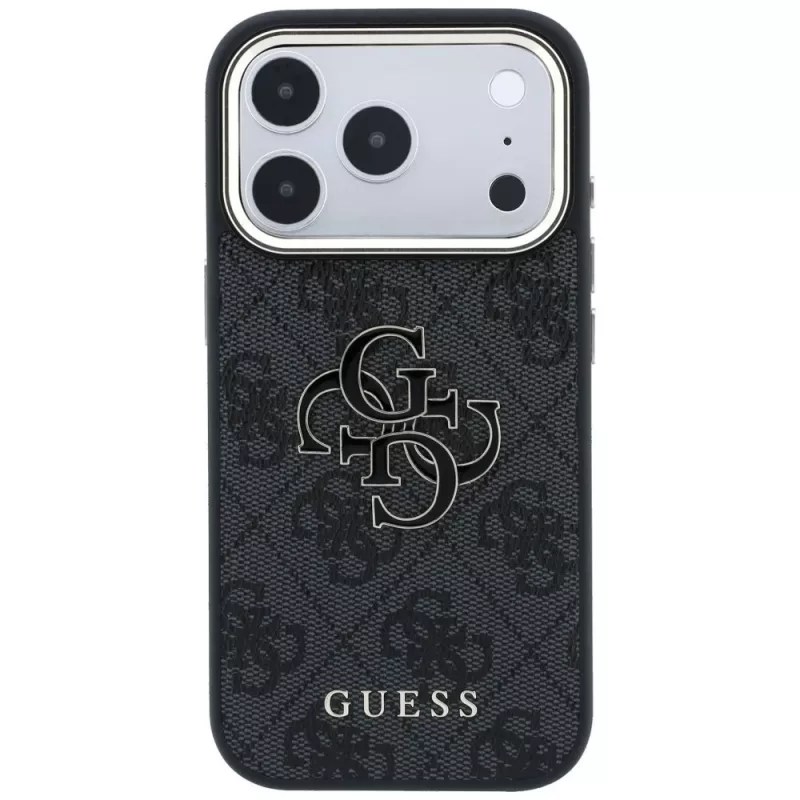 GUESS 4G & Big Resin Logo Θήκη για iPhone 17 Pro Max / 18 Pro Max - Μαύρη