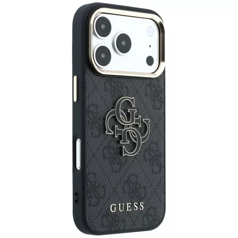 GUESS 4G & Big Resin Logo Θήκη για iPhone 17 Pro Max / 18 Pro Max - Μαύρη