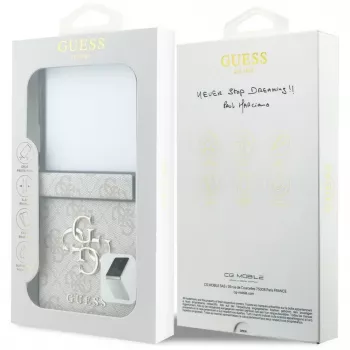 GUESS 4G Big Logo σκληρή θήκη για Samsung Galaxy Z Flip5 - ροζ