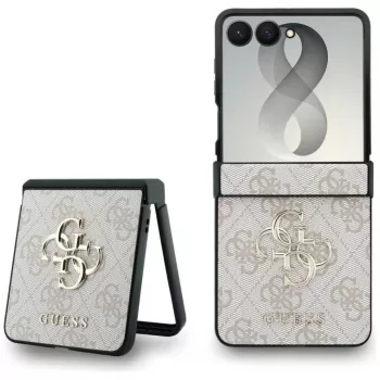 GUESS 4G Big Logo σκληρή θήκη για Samsung Galaxy Z Flip5 - ροζ