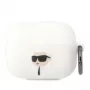 Karl Lagerfeld KLAPRUNIKH θήκη AirPods Pro λευκή σιλικόνη Karl Head 3D