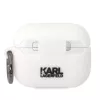 Karl Lagerfeld KLAPRUNIKH θήκη AirPods Pro λευκή σιλικόνη Karl Head 3D