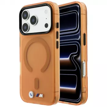 BMW M IML Frosted Metal Logo & Trims MagSafe θήκη για iPhone 18 Pro Max / 17 Pro Max - πορτοκαλί