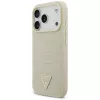 GUESS Croco Triangle Logo MagSafe θήκη για iPhone 17 Pro - χρυσή