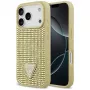 GUESS Rhinestone Triangle Logo θήκη για iPhone 17 Pro - χρυσή