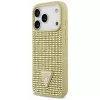 GUESS Rhinestone Triangle Logo θήκη για iPhone 17 Pro - χρυσή
