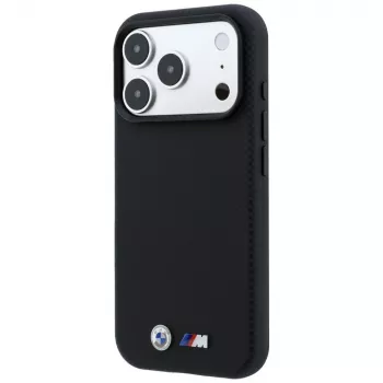 BMW M Quadrille Kevlar Metal Logo MagSafe θήκη για iPhone 18 Pro / 17 Pro - μαύρη