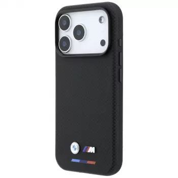 BMW M Quadrille Kevlar Tricolor & Metal Logo MagSafe θήκη για iPhone 18 Pro / 17 Pro - μαύρη