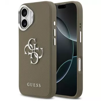 Guess Grained Big 4G Classic Logo θήκη για Apple iPhone 17 - καφέ