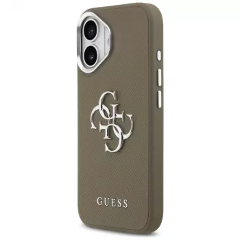 Guess Grained Big 4G Classic Logo θήκη για Apple iPhone 17 - καφέ