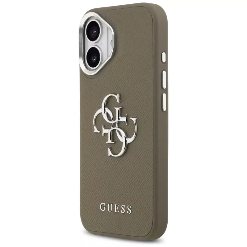 Guess Grained Big 4G Classic Logo θήκη για Apple iPhone 17 - καφέ