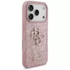 GUESS Fixed Glitter Big 4G θήκη για iPhone 18 Pro / 17 Pro – ροζ