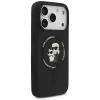 Karl Lagerfeld Silicone Karl & Choupette Ring MagSafe θήκη για iPhone 17 Pro Max - μαύρη