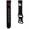 Hello Kitty Universal Σιλικόνης Βραχιόλι με σχέδιο κεφαλιού Kitty, Μαύρο, 20mm