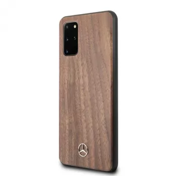 Mercedes-Benz Wood Line Walnut Σκληρή θήκη για Samsung Galaxy S20+ (SM-G985) - Καφέ