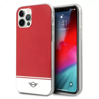 MINI MORRIS Mini MIHCP12MPCUBIRE iPhone 12/12 Pro 6,1 inch Κόκκινη σκληρή θήκη Stripe Collection